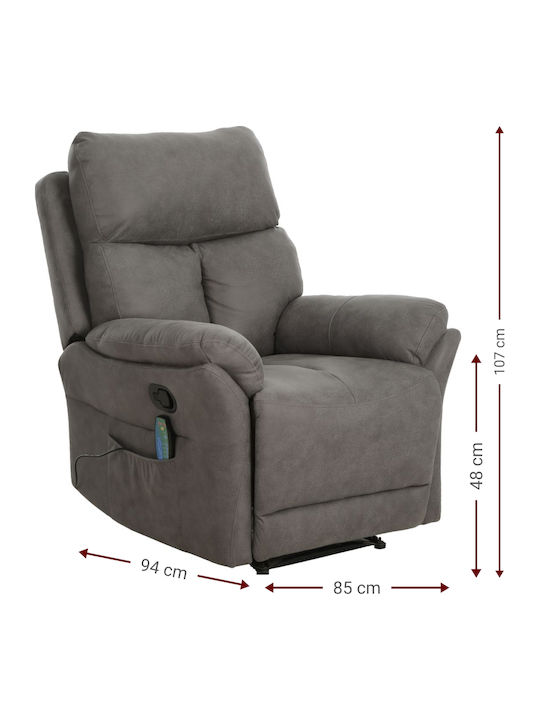 Vex Relaxsessel Friseurwaschbecken Gray 85x94x107cm