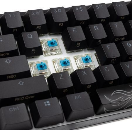 Ducky One 2 Pro Mini Gaming Mechanische Tastatur 60% mit Cherry MX Blau Schaltern und RGB-Beleuchtung (Englisch US)