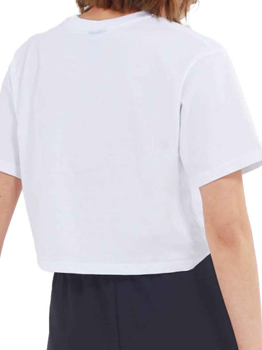 Ellesse Silo Γυναικείο Αθλητικό Crop T-shirt Λευκό