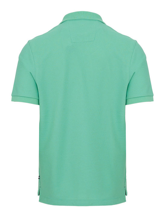 Polo Short Sleeve Blouse Aqua