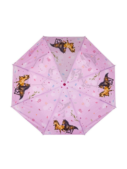 Kidslife Umbrelă pentru copii Baston Lila cu diametrul de 98cm.