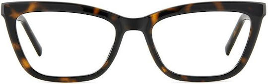 Missoni Plastic Eyeglass Frame Butterfly Brown MMI 0172 086