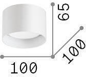Ideal Lux Μονό LED Σποτ σε Χάλκινο Χρώμα