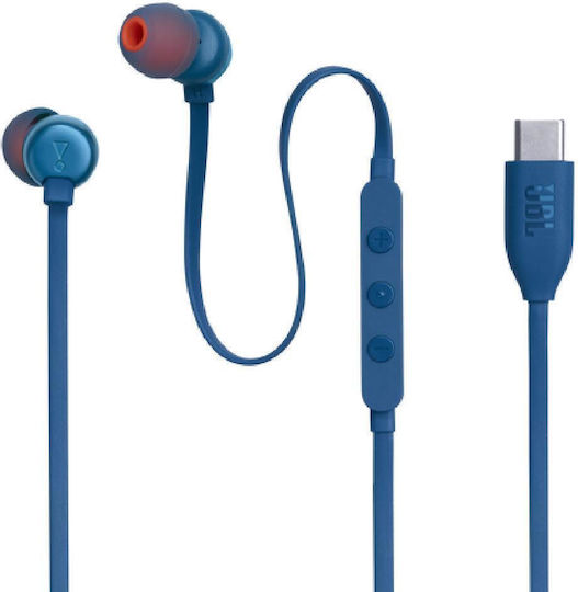 JBL Tune 310C In-ear Handsfree Headphones with Connector USB-C Blue