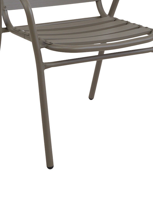 Pakketo Gartenstühle Metallisch Sussie Ecru 45x62x76cm