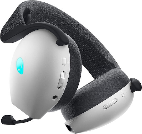 Dell Alienware AW720H Ασύρματο Over Ear Gaming Headset με σύνδεση USB Lunar Light for PC