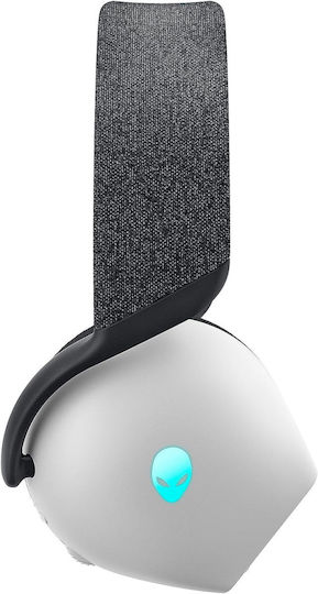 Dell Alienware AW720H Ασύρματο Over Ear Gaming Headset με σύνδεση USB Lunar Light for PC