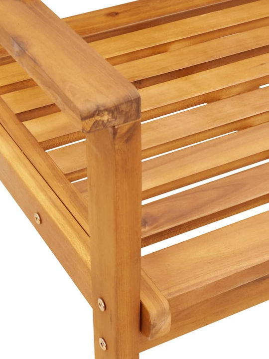 Outdoor Armchair Wooden Acacia 2pcs 55x54x81cm