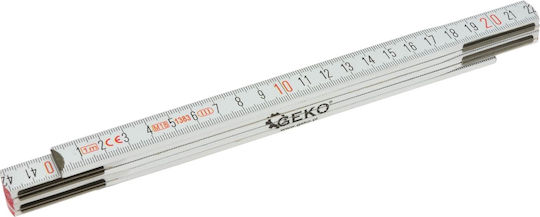Geko G29051 Wooden Folding Ruler 1m