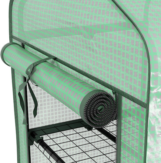 Outsunny Garden Θερμοκήπιο Τύπου Σπίτι και Ράφια 0.69x0.49x1.3m