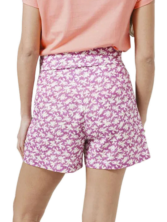 C'est Beau La Vie Women's High-waisted Shorts Lila