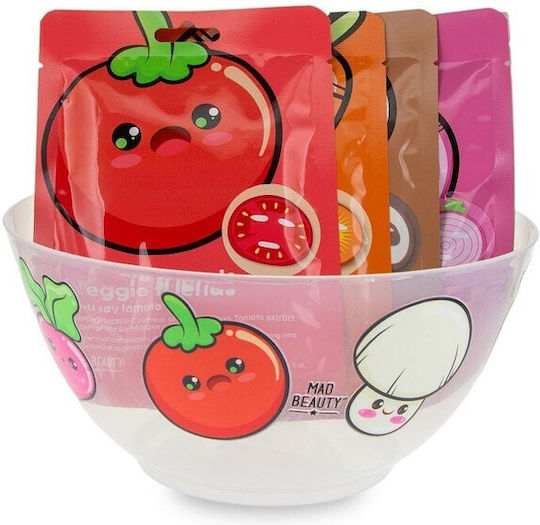 Mad Beauty Veggie Friends Salad Bowl Face & Eye Masks 4 Pieces