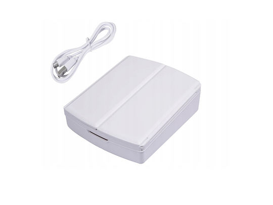 Portable White Mirror Makeup Makeup Light 5x Magnification Usb Cable Battery Aria Trade