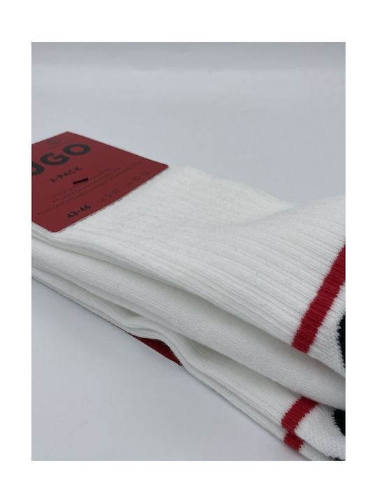 Hugo Boss Ανδρικές Κάλτσες White 2Pack