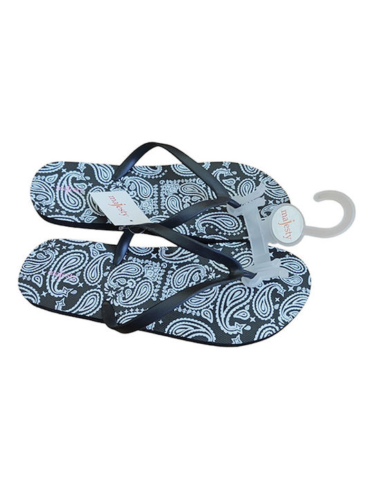 Majesty Frauen Flip Flops in Schwarz Farbe