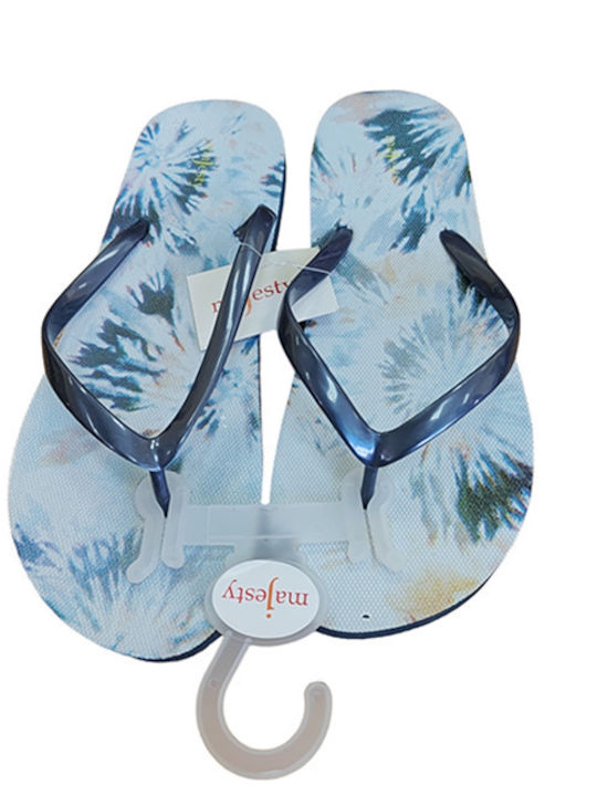 Majesty Frauen Flip Flops in Blau Farbe