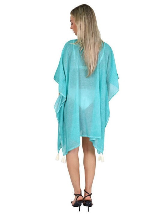 Aquablue Damen Kaftan Strand Sky Blue