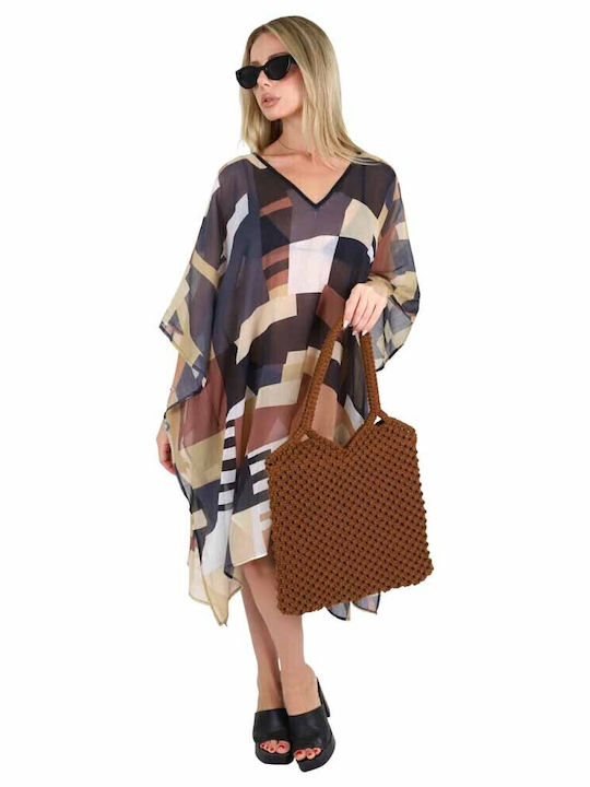 Aquablue Women's Caftan Beachwear Bordeaux