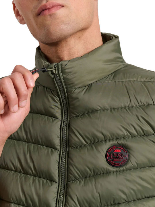 Sleeveless Jacket Olive