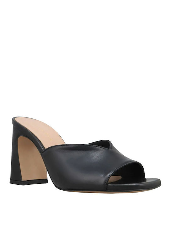 Kalogirou Chunky Heel Mules Black