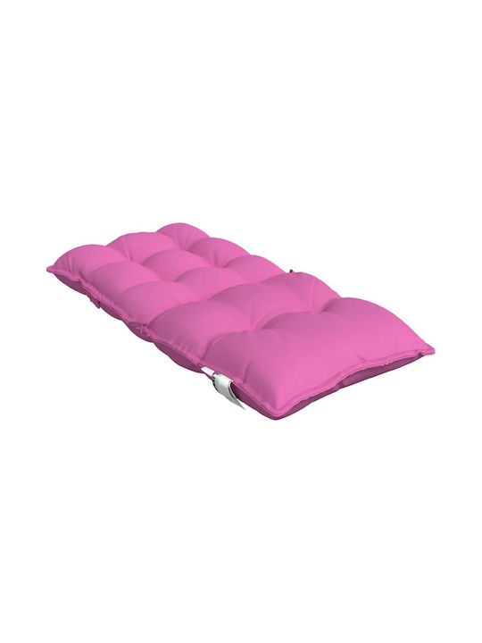 vidaXL Wasserdichtes Gartenstuhlkissen Mit Rückenlehne Rosa 4Stück 50x100cm