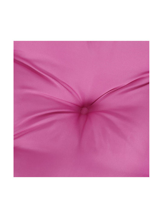 vidaXL Wasserdichtes Gartenstuhlkissen Mit Rückenlehne Rosa 4Stück 50x100cm