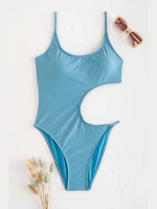 Light Blue One Piece Swimsuit