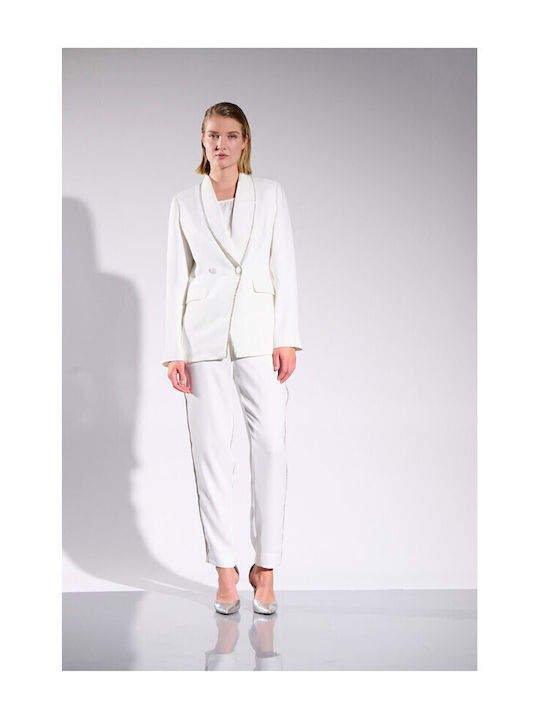 Matis Fashion Women's Blazer White