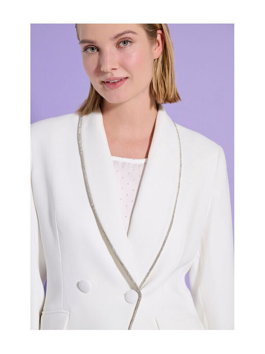 Matis Fashion Women's Blazer White