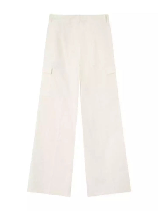 Damen Stoffhose Ecru