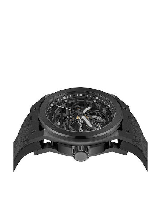 Ingersoll Men's Watch 47mm Automatic with Black Leather Strap