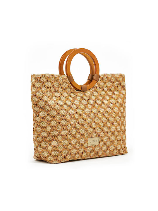 Verde Straw Beach Bag Beige