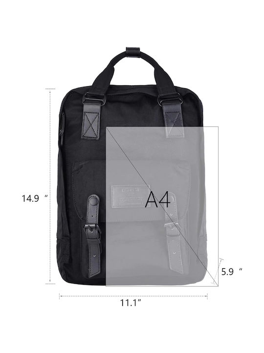 Himawari Backpack Αδιάβροχο Μαύρο