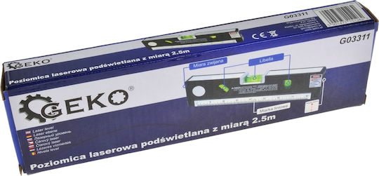 Geko G03311 Нивелир Алуминиев Магнитен 150бр