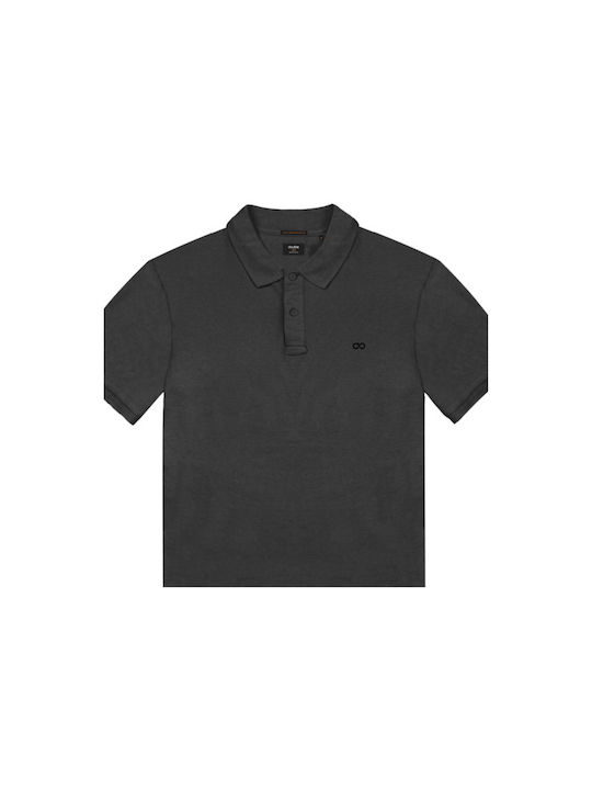 Double Herren Shirt Polo Schwarz