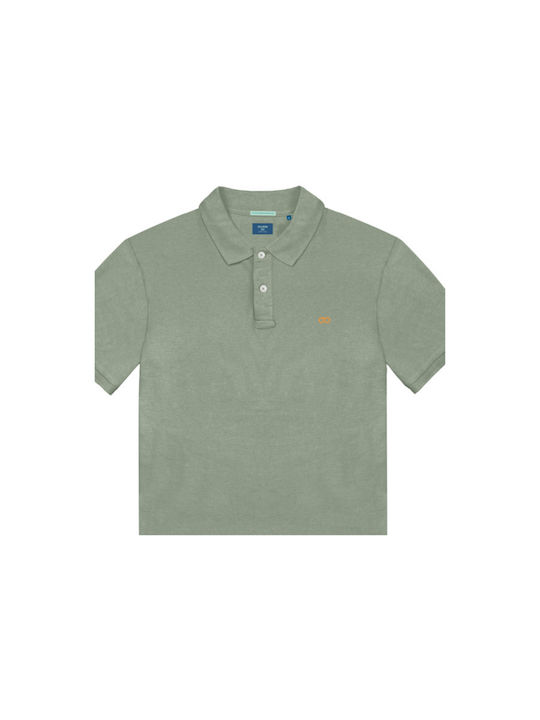 Double Men's Blouse Polo Green