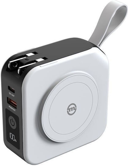 Mobile Origin Power Bank 10000mAh mit USB-A Anschluss und USB-C Anschluss Weiß