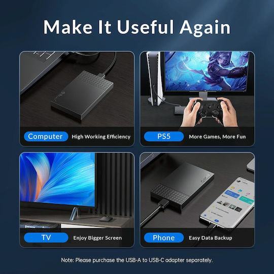Orico Θήκη για Σκληρό Δίσκο 2.5" SATA III με σύνδεση USB 3.0