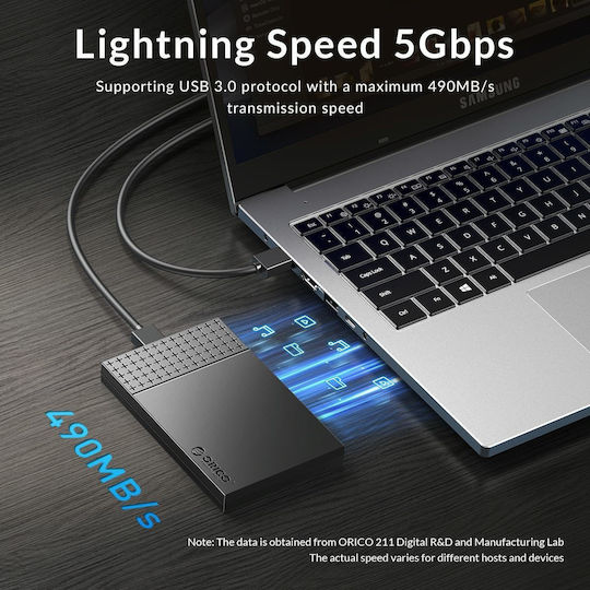 Orico Θήκη για Σκληρό Δίσκο 2.5" SATA III με σύνδεση USB 3.0