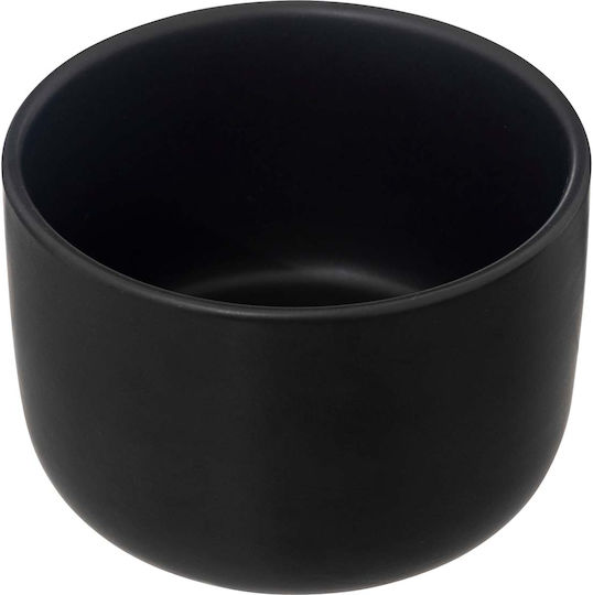Atmosphera Κεραμική Ορντεβιέρα 3 Θέσεων Μαύρη Ø35xY10cm Π35xΜ24xΥ10cm 4τμχ