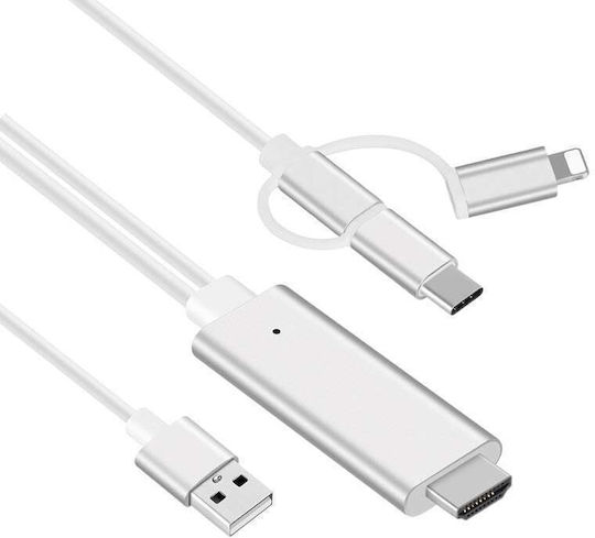 Cablu HDMI de sex masculin - MHL 2m Negru