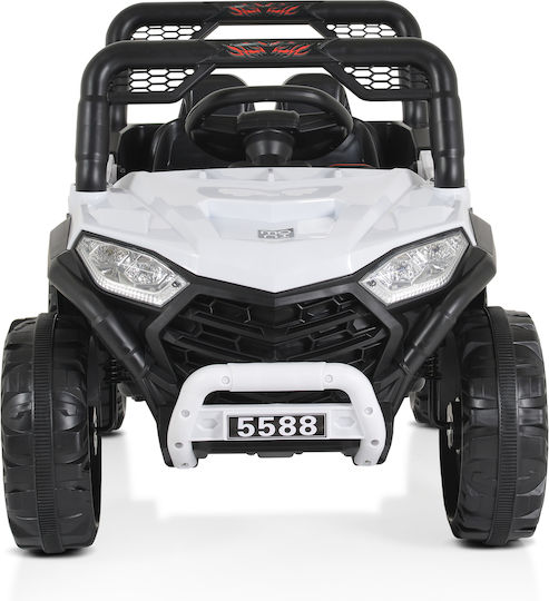 Bo Fast Buggy Two Seater with Remote Control 12 Volt White for 3+ Years