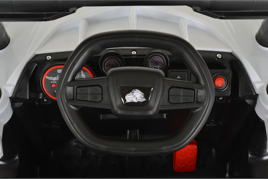 Bo Fast Buggy Two Seater with Remote Control 12 Volt White for 3+ Years