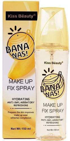 Moisturizing Anti-inflammatory Fixing Spray Kiss Beauty Bananas 150 Ml