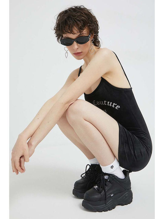 Summer Mini Knitted Dress Black