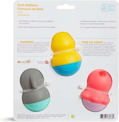 Munchkin Bobbers Bath Toy for 6++ Months 3pcs