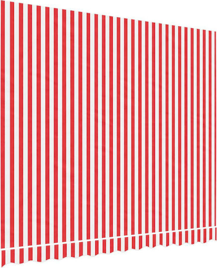 vidaXL Markisenstoff Rot mit PU-Beschichtung 2.5x3m