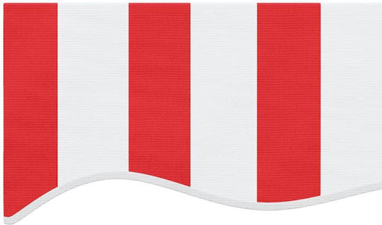 vidaXL Markisenstoff Rot mit PU-Beschichtung 2.5x3m