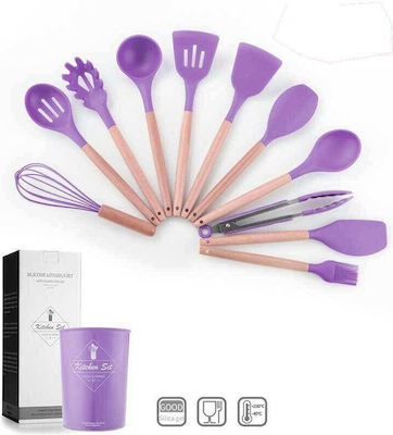 Silicone Cooking Utensil Set Green 12pcs