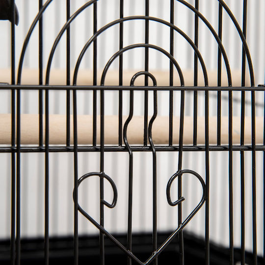 Pawhut Κλουβί Πτηνών Bird 50.5x41x63εκ. Μαύρο